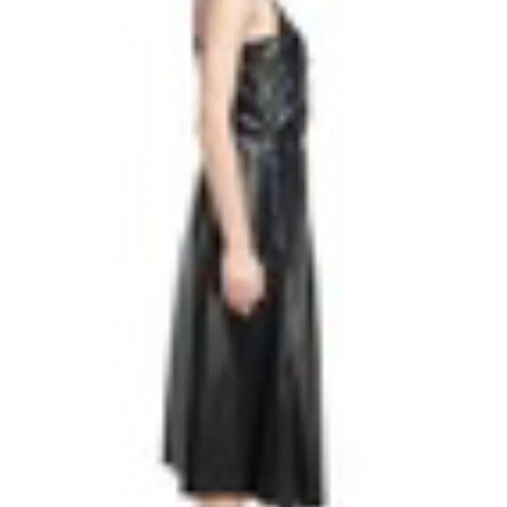 Toga Pulla Achieve Laminated Faux Leather Dress. - Picture 6 of 6